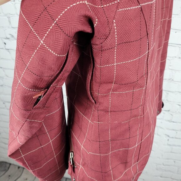 Burton Red Check Dryride Faux Fur Lined Insulated Dream Jacket Size Small S - Picture 15 of 16